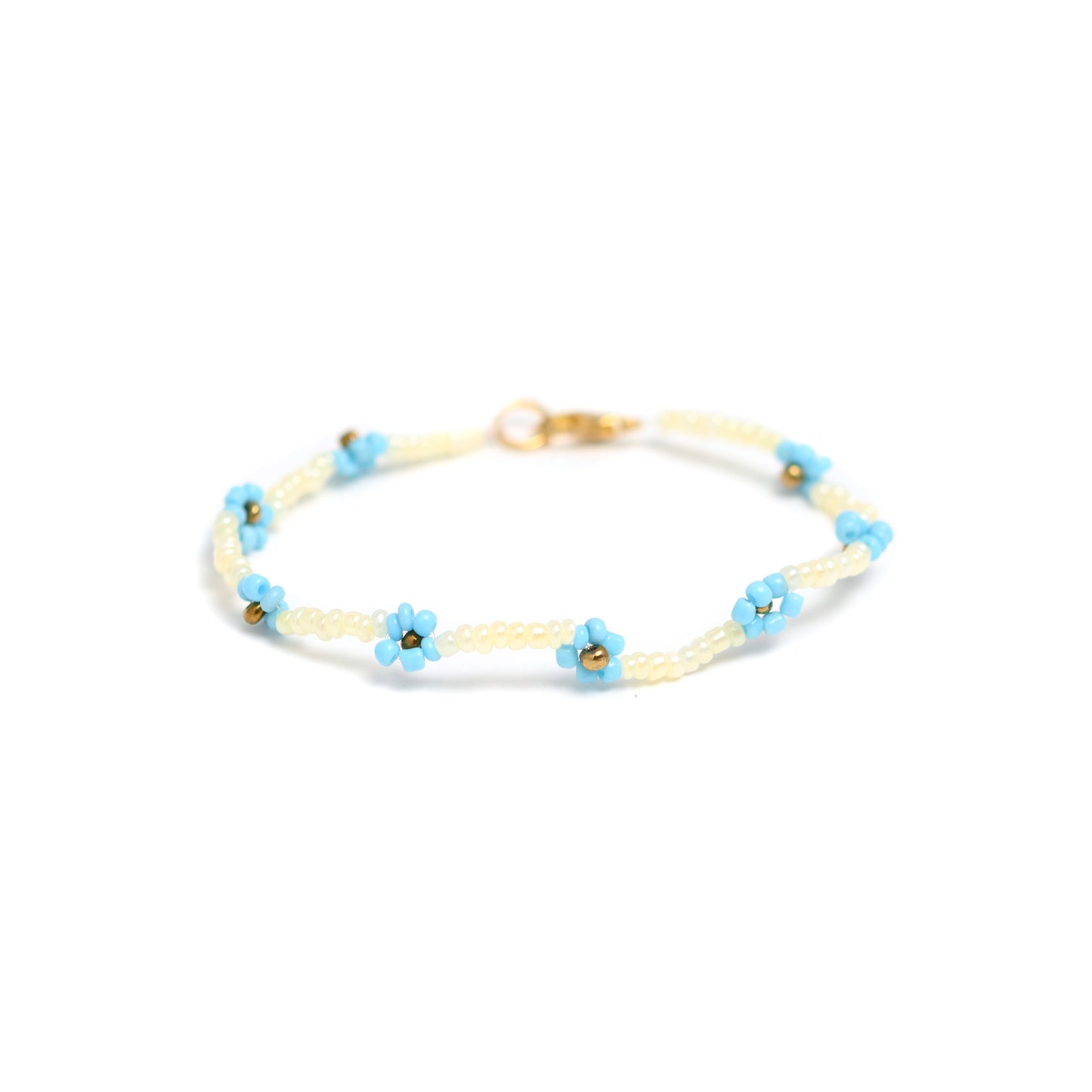 Others Bracelet with Blue Flowers