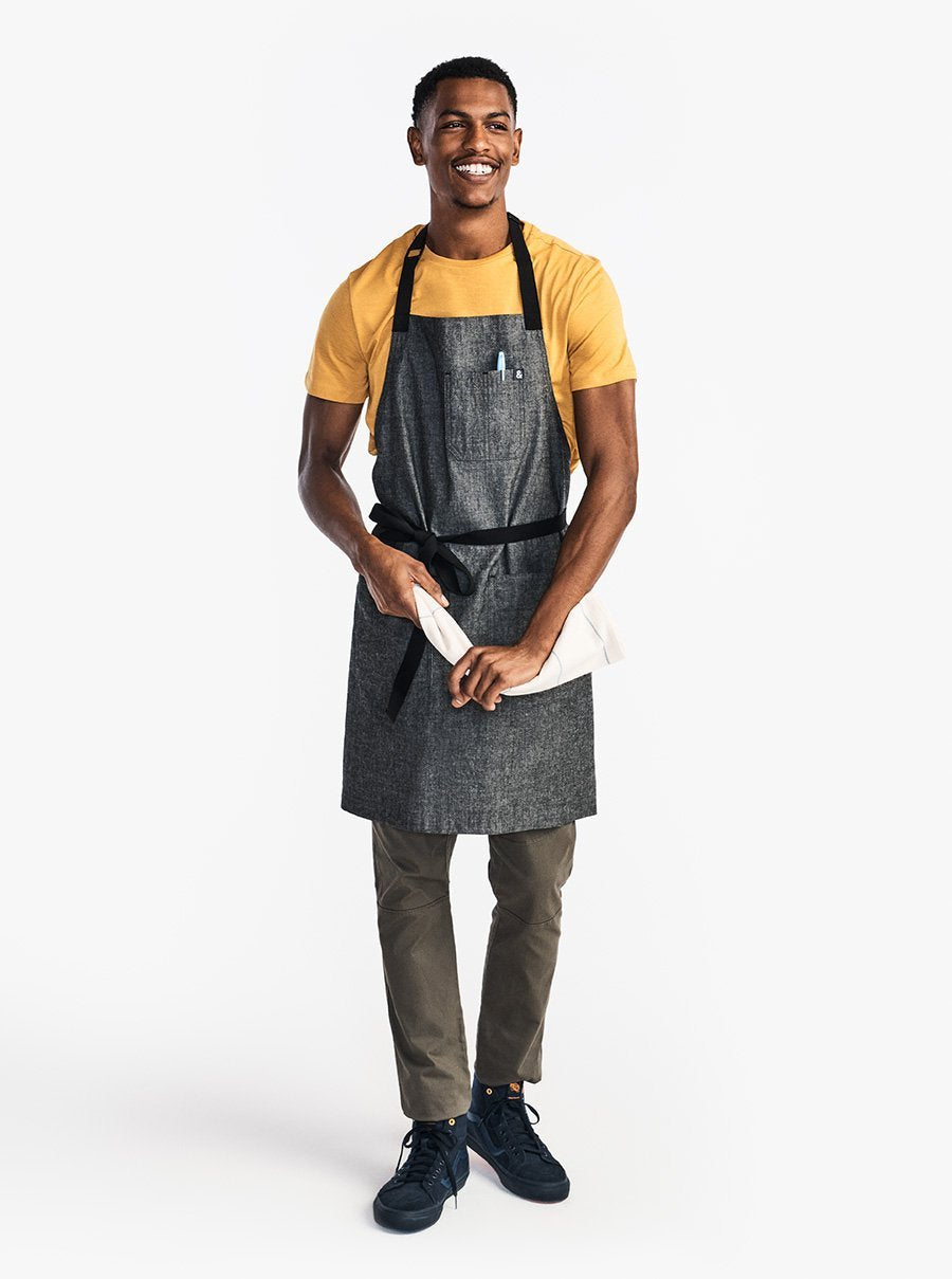 The Essential Apron - Peppercorn Grey