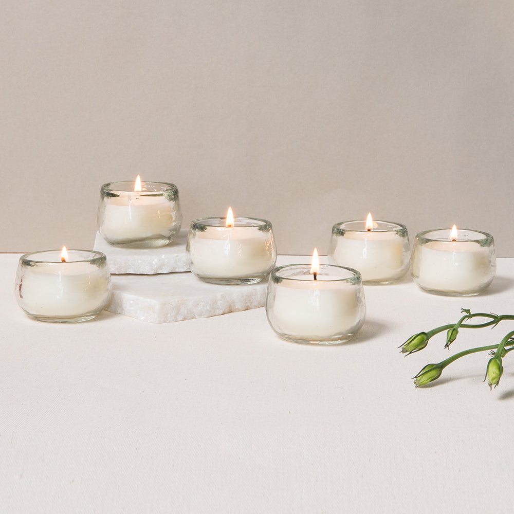 Filled Mini-Votive Candles Set of 6