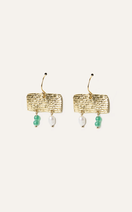 Vessel Earrings- 14K Gold Plate