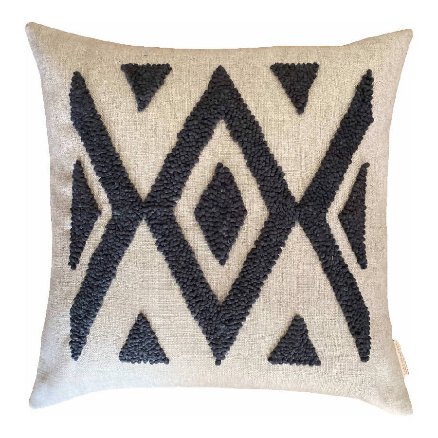 Punch Needle Ndebele Pillow - Pattern 2