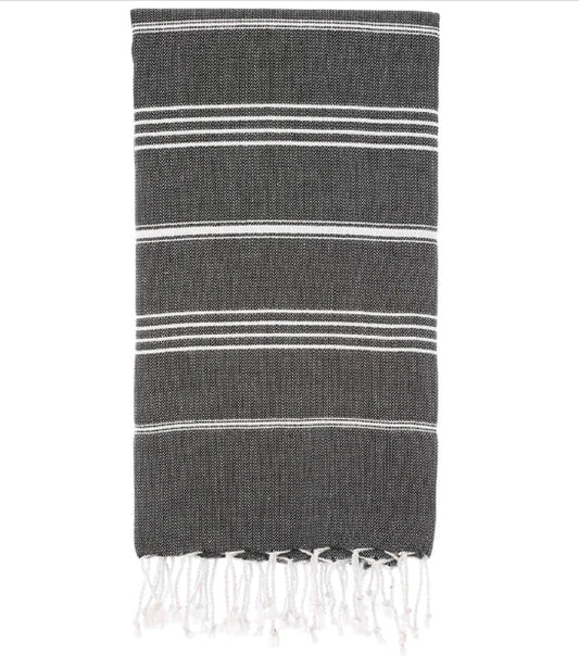 Pure Series: Sustainable Turkish Towel - Black