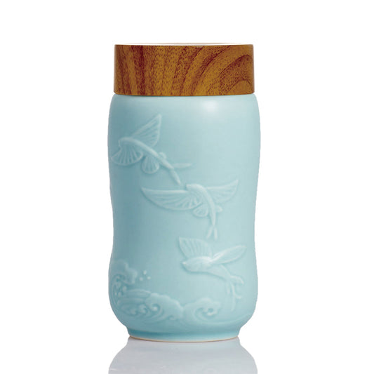 The Joy of Fish Travel Mug ( Single Wall )