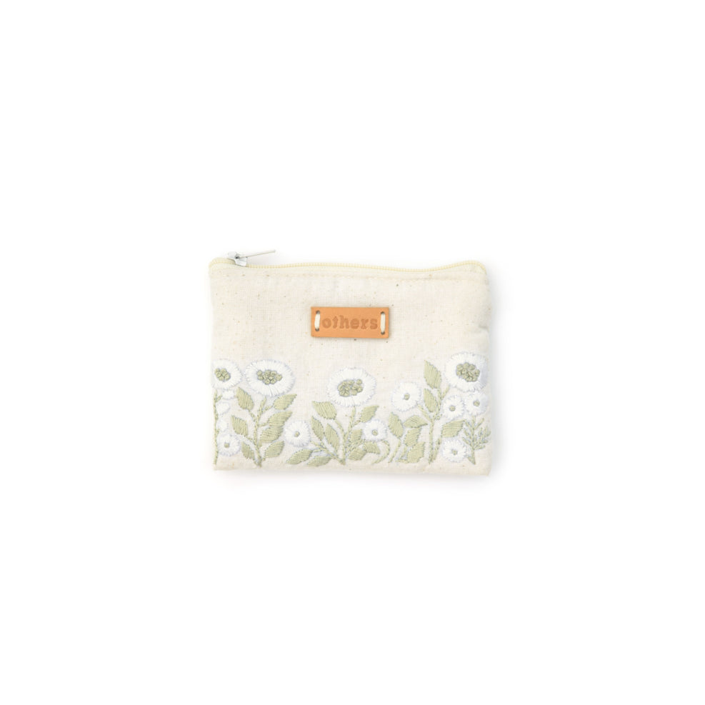 Others Purse Floral White Pale Green