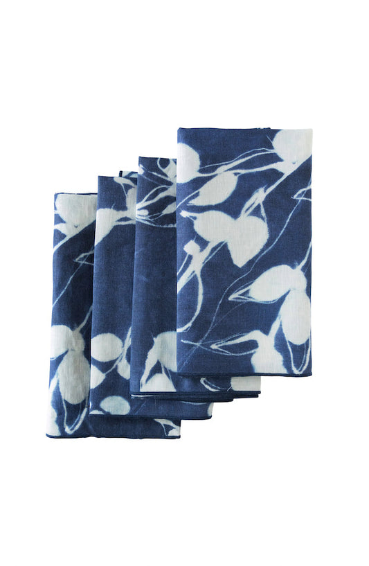 Porto Print in Indigo Napkin Set of 4