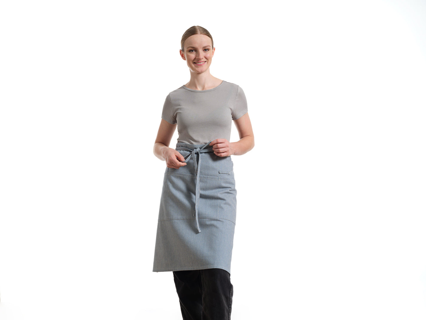 Bistro Apron with Pockets, Cotton Apron for Kitchen & Restaurant