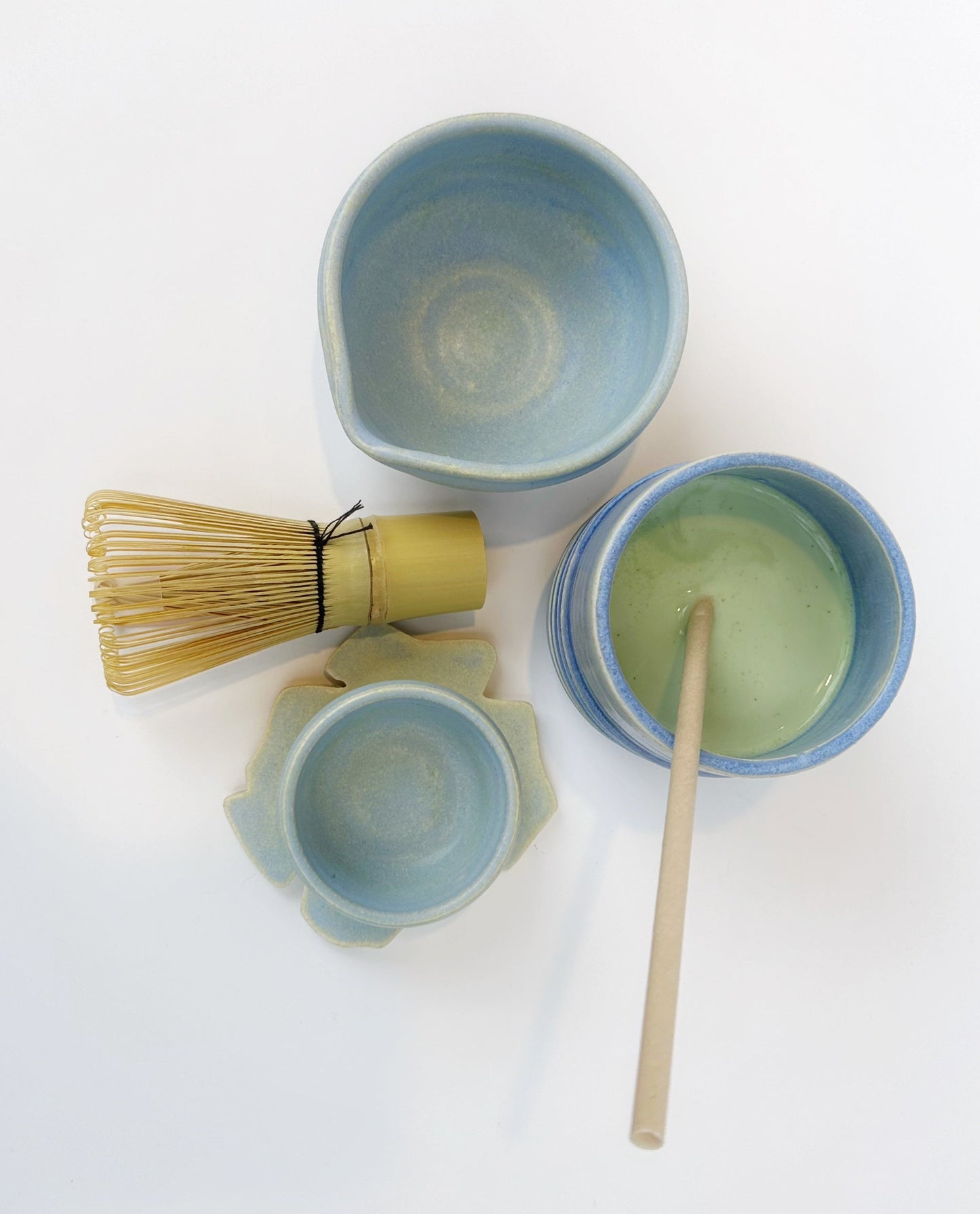 HUNNY MATCHA BOWLS Blue (Set of two)