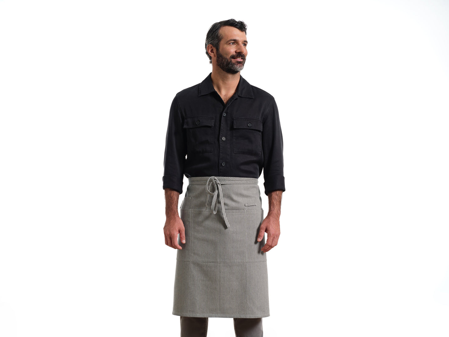 Bistro Apron with Pockets, Cotton Apron for Kitchen & Restaurant