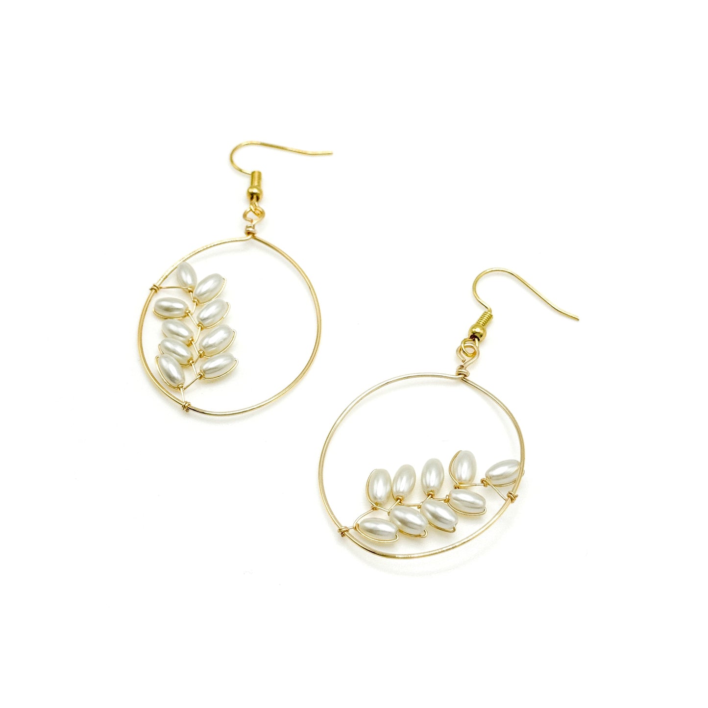 Flourish gold earrings