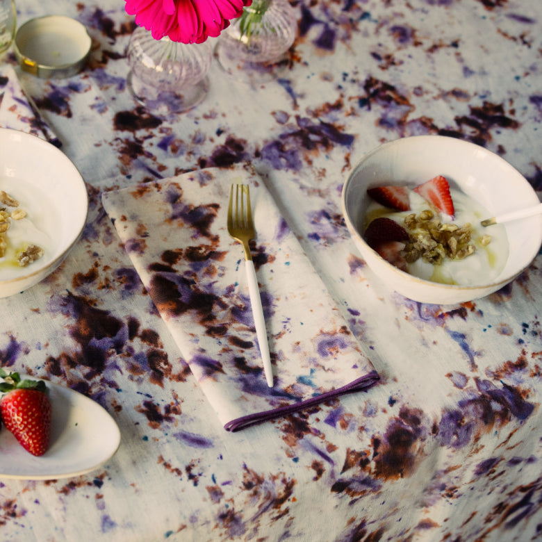 Rose Marble Tablecloth