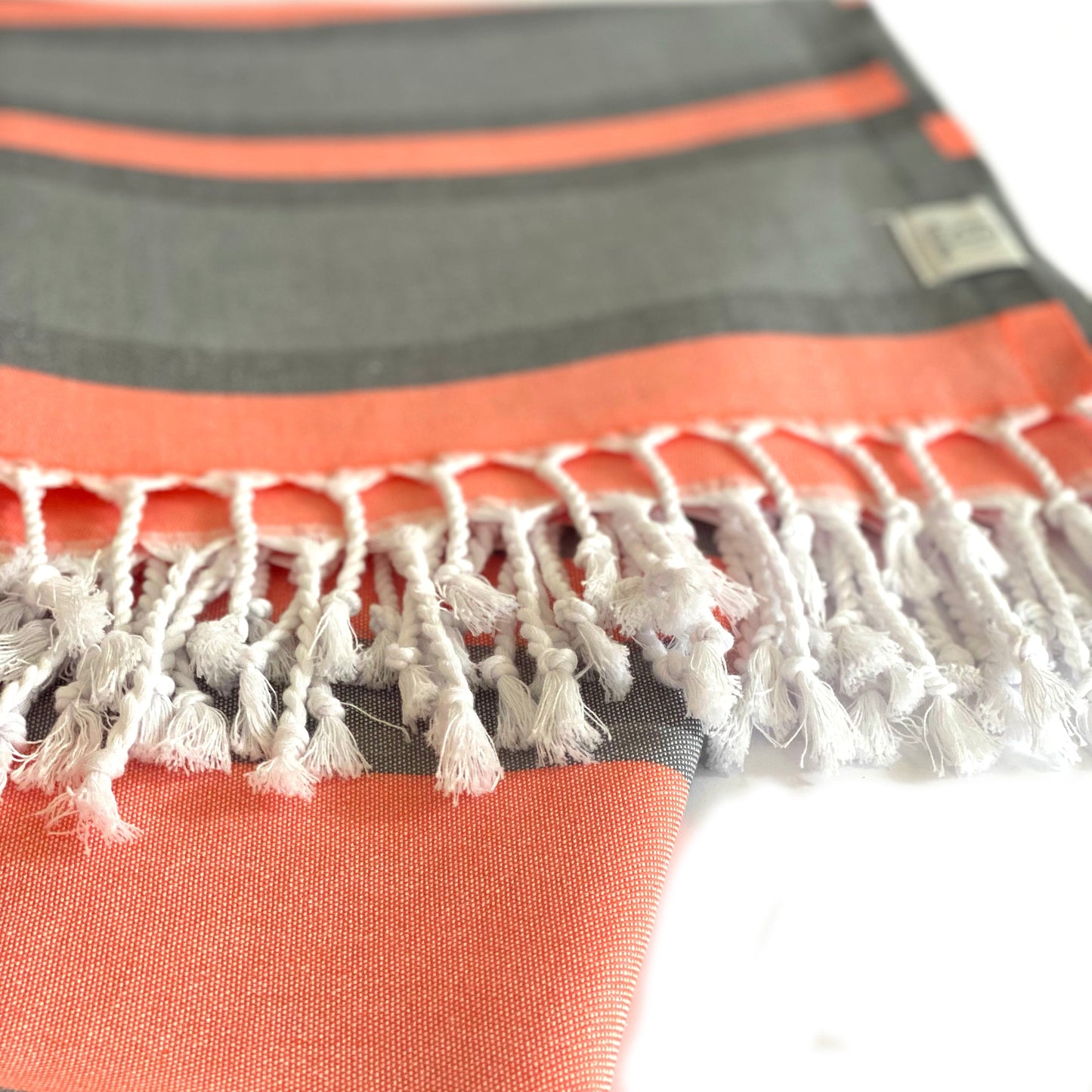 Samara Gray - Orange Turkish Towel