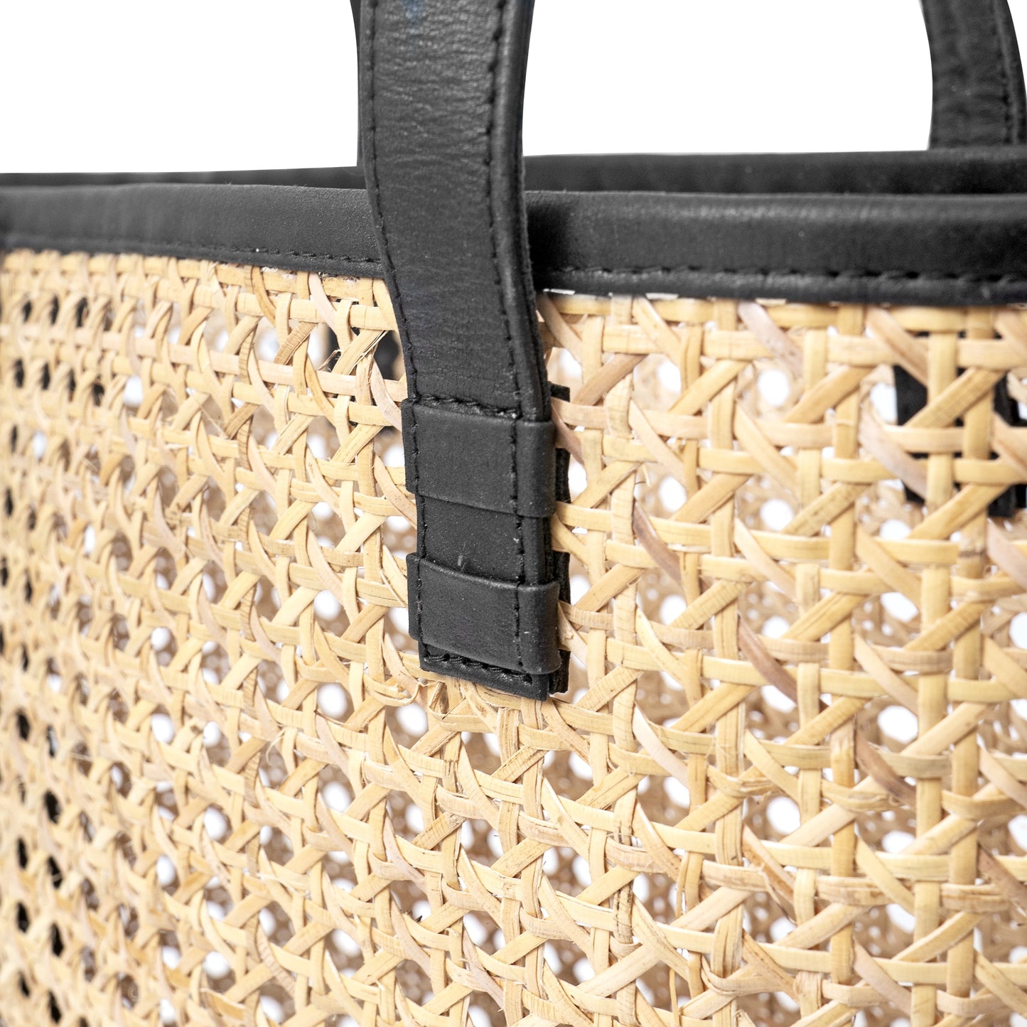 Petite French Market Rattan Tote