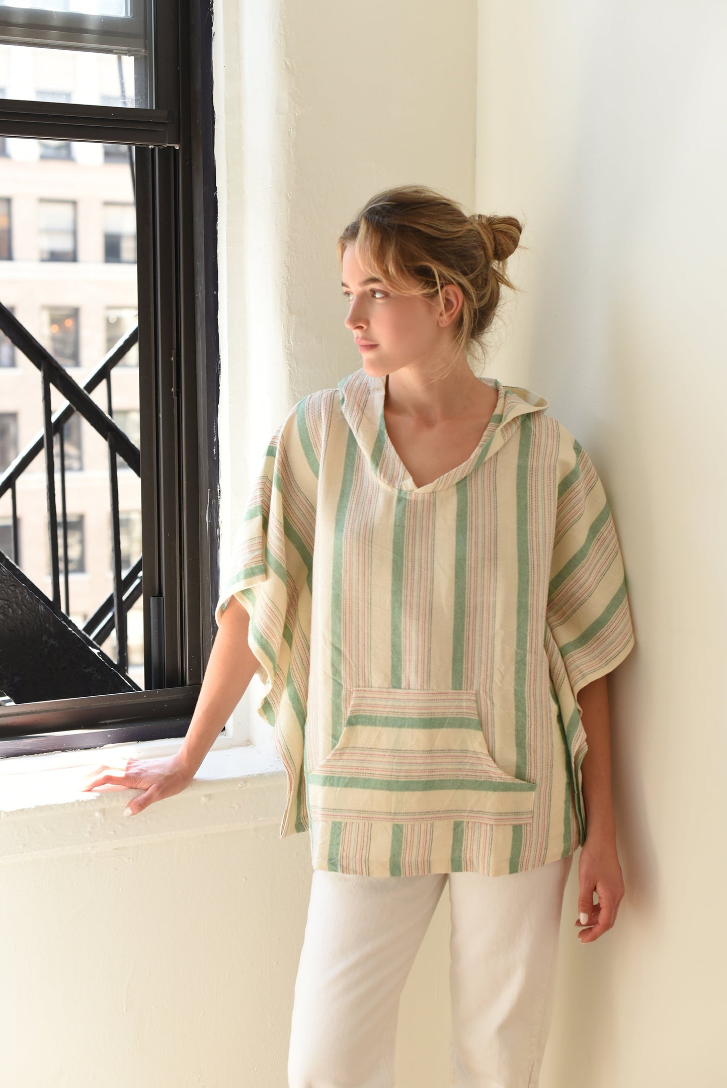 Green Ivory Montauk Poncho