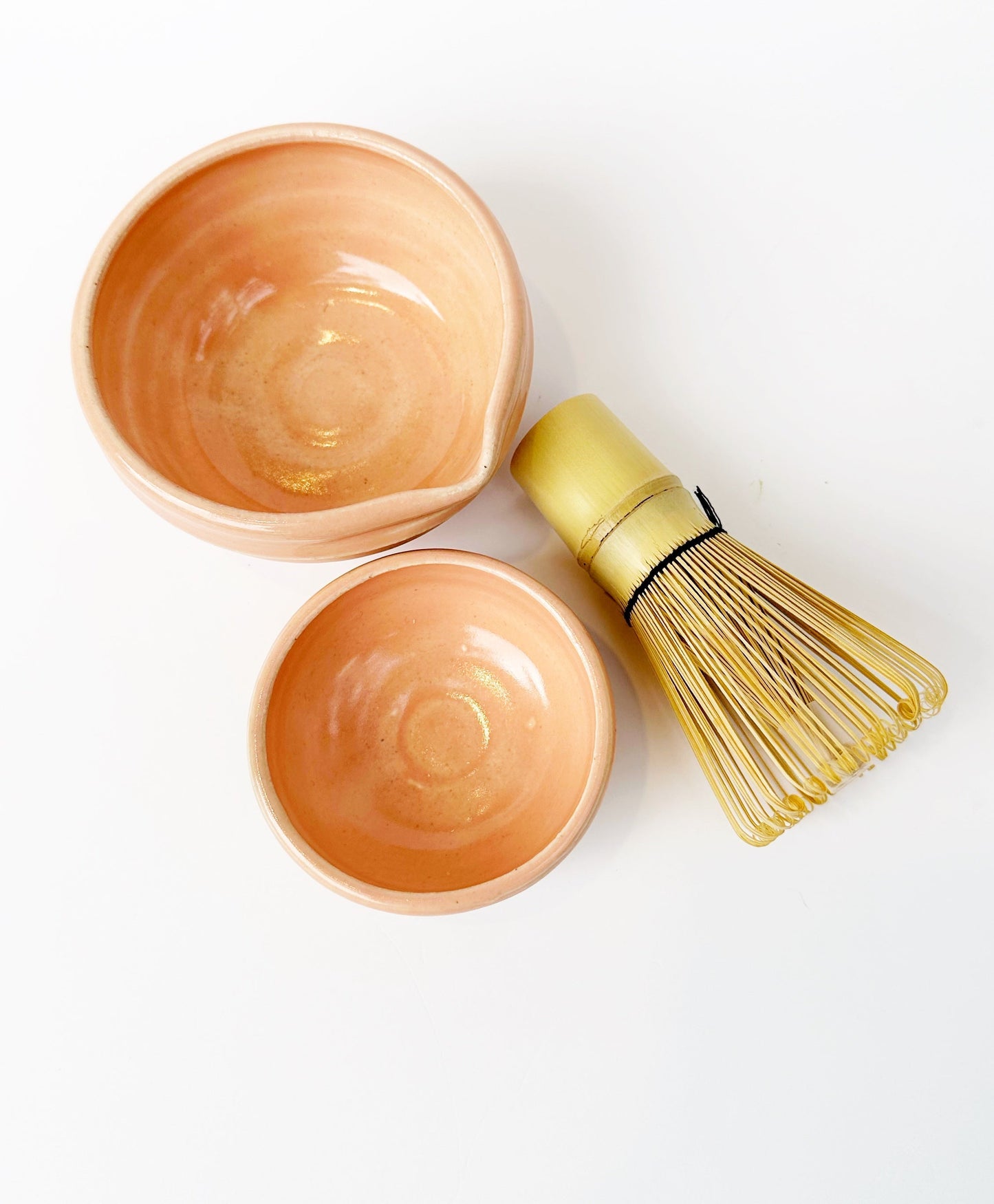 HUNNY MATCHA BOWLS Peach (Set of two)