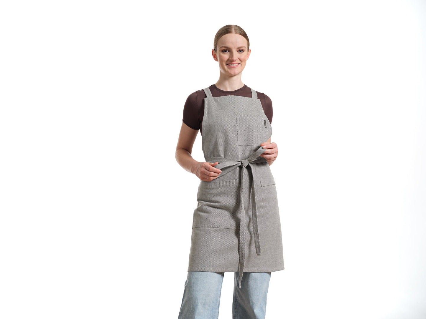 Crossback Apron with Pockets, Gardening Apron and Serving Aprons