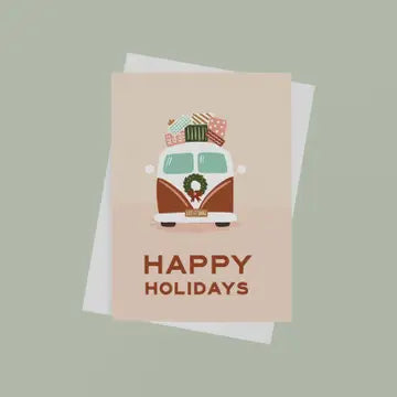 Vintage Van Holiday Card