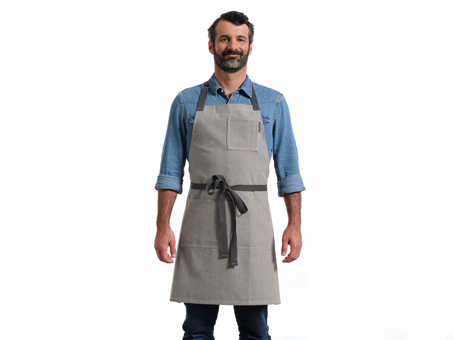 Bib Apron with Pockets, Cotton Apron for Women and Men