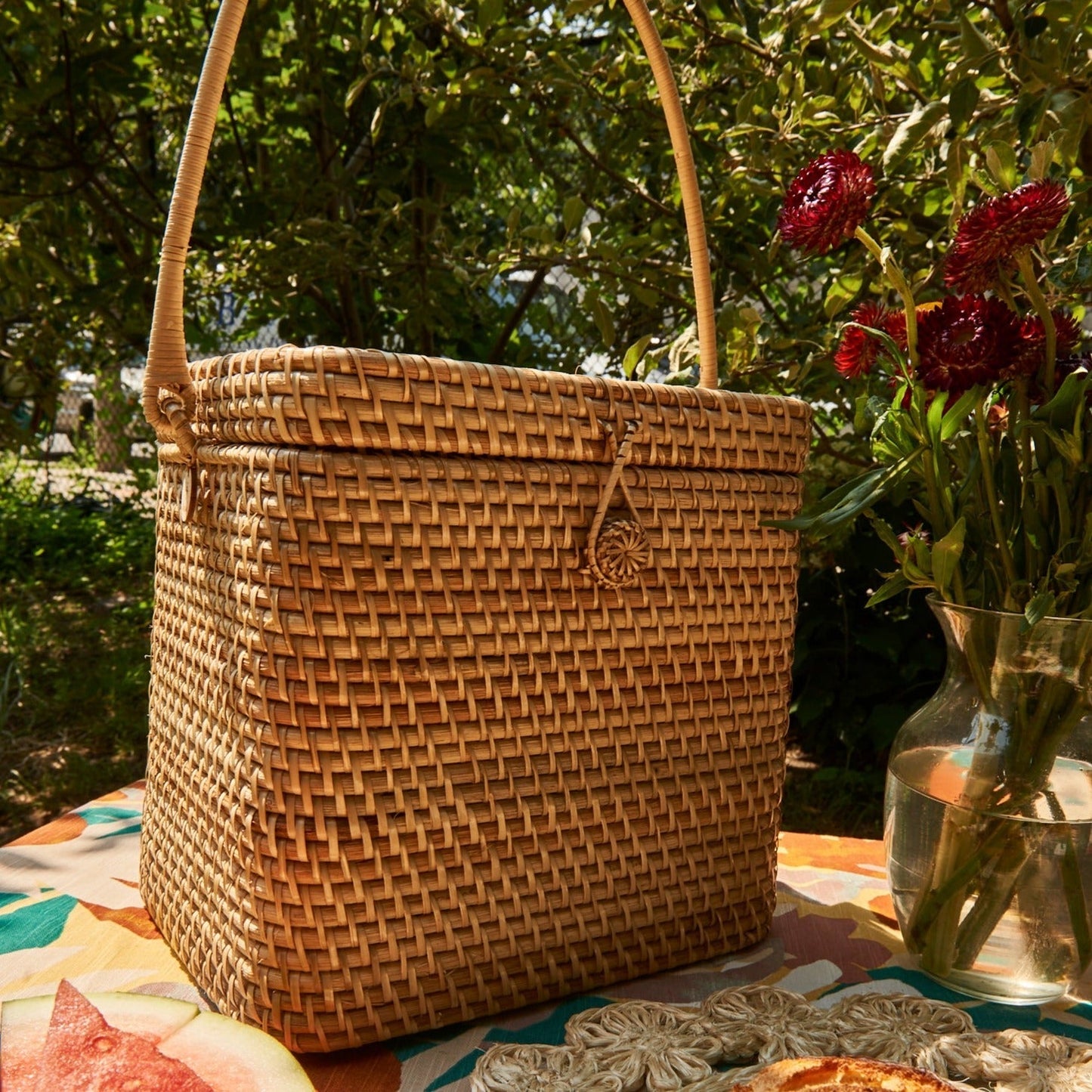 Rattan Picnic Basket