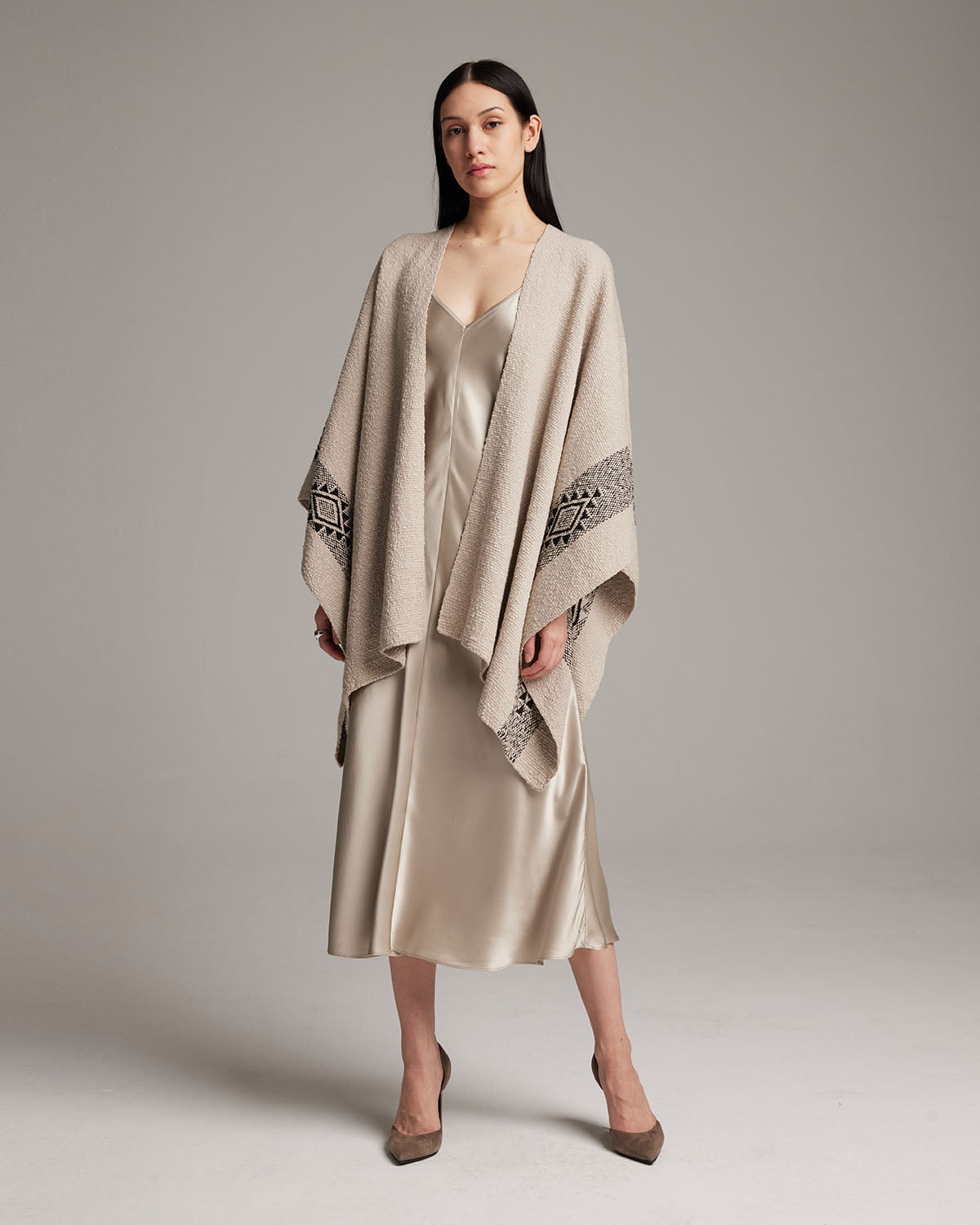 Long Estrella Duster in Textured Cotton