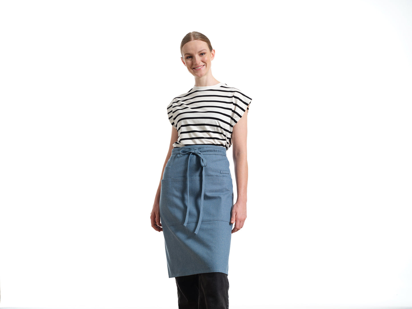 Bistro Apron with Pockets, Cotton Apron for Kitchen & Restaurant