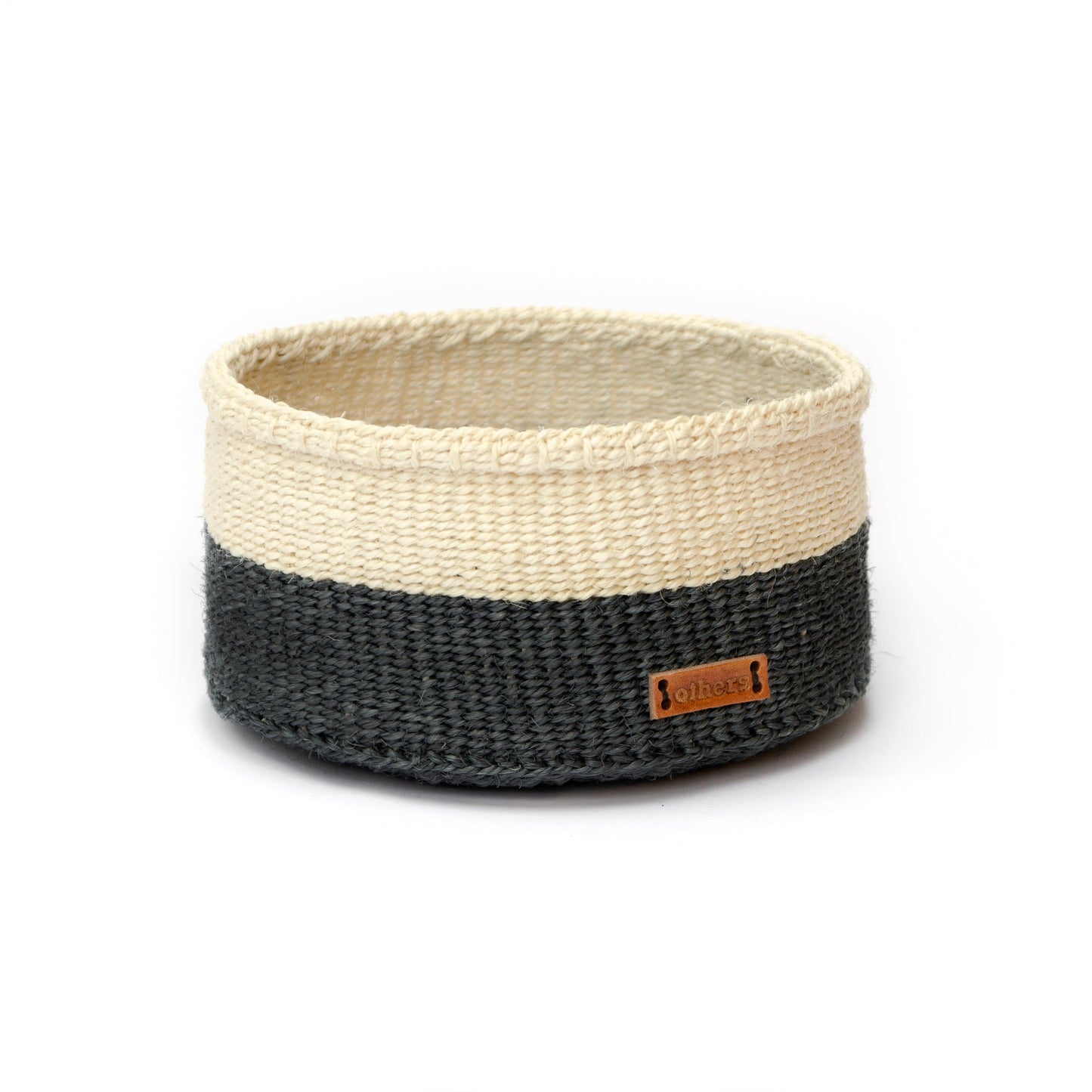 Others Large Sisal Basket Natural/Black