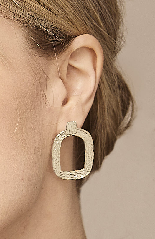 Eva Hoop Earrings - Sterling Silver