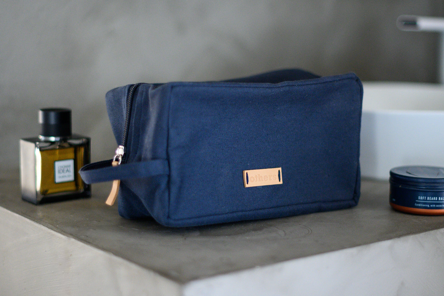 Others Navy Toiletry Bag