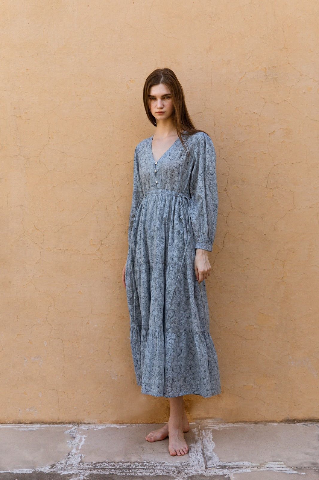 Hand-Printed Ashbury Dress