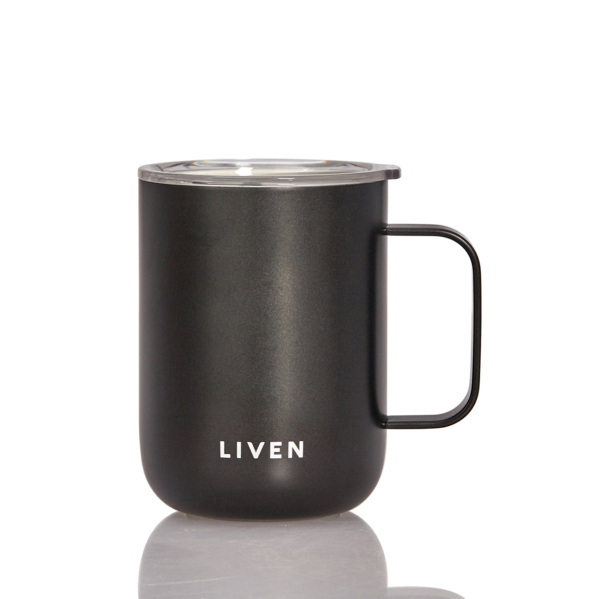 Liven Glow™ Ceramic-Coated  Stainless Steel Camp Mug 16 oz