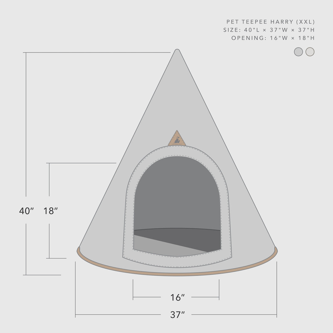 Pet Cave Harry (XXL) Gray