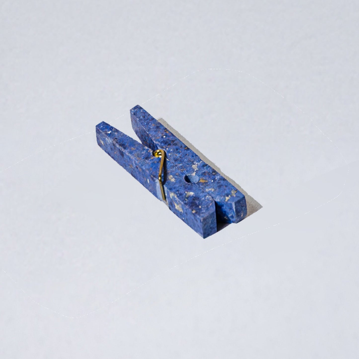 Decorative gemstone Laundry Clip - Dumortierite Blue