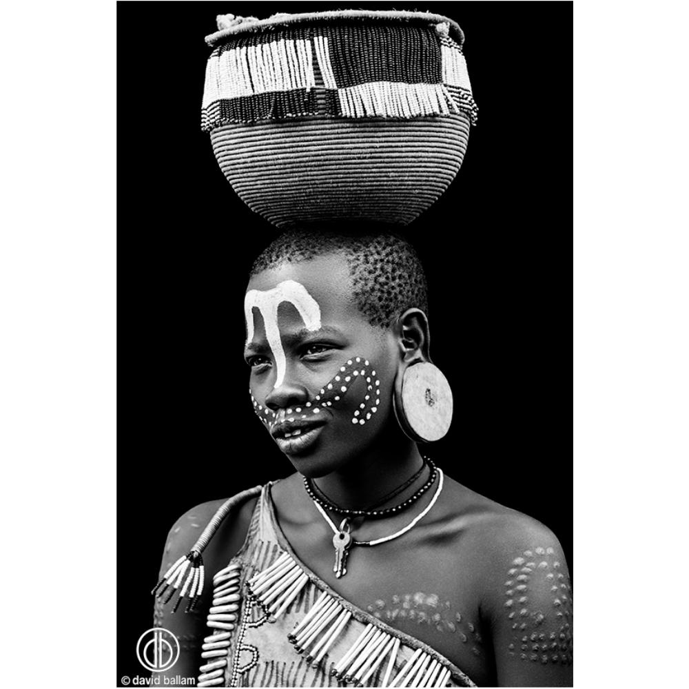 Ethiopian Girl with Basket