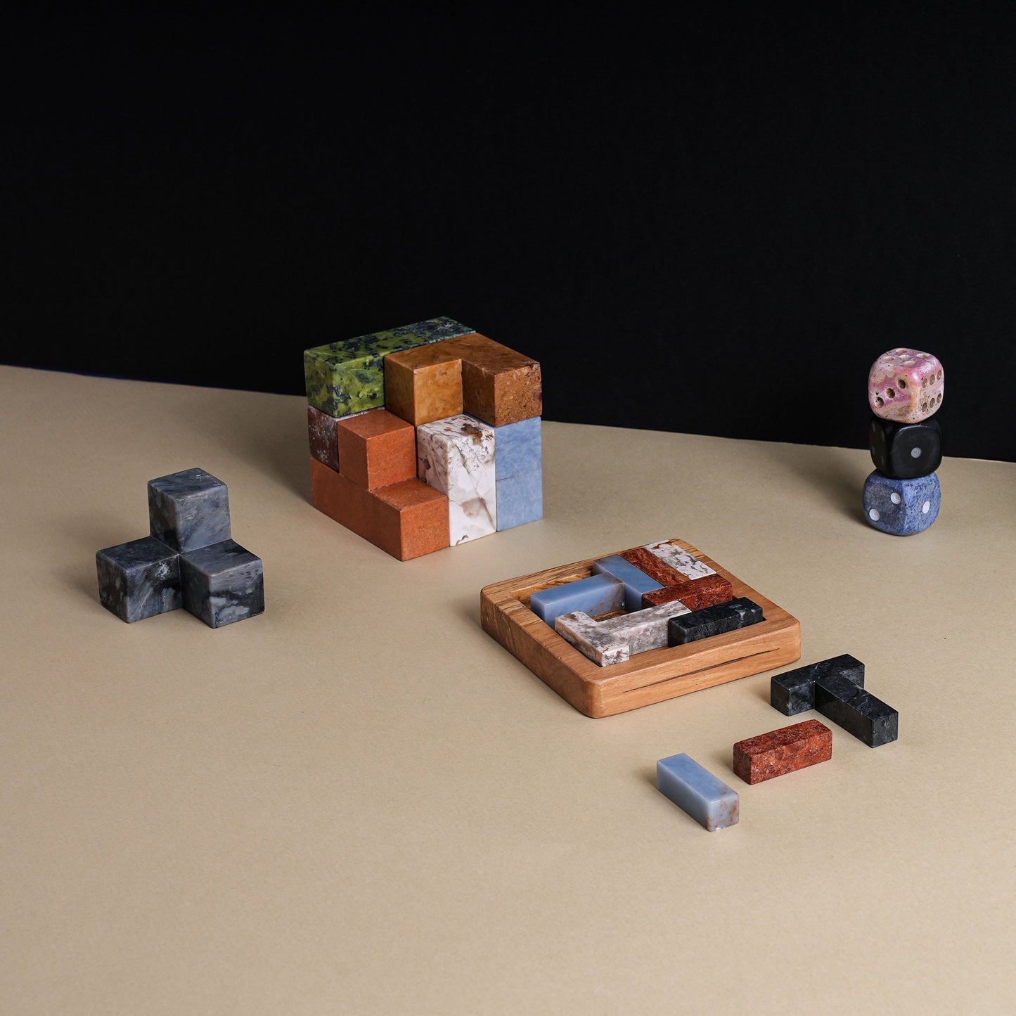 XL Gemstone Soma Cube Puzzle