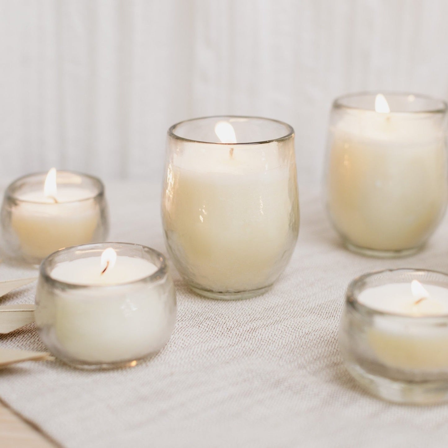 Filled Votive Candles Set of 3