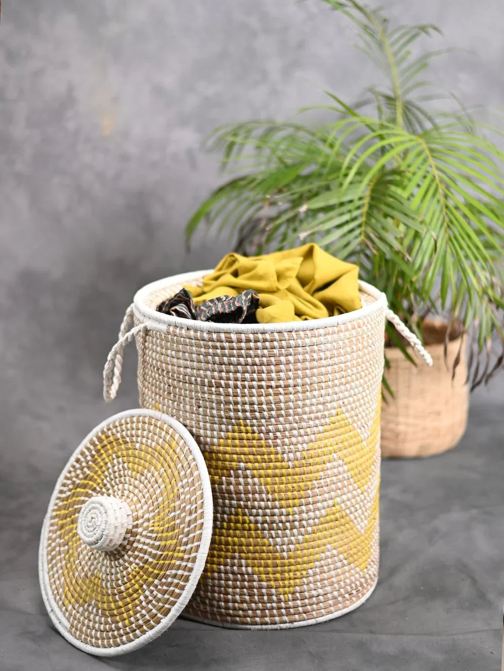 Moonj Laundry Basket - Yellow