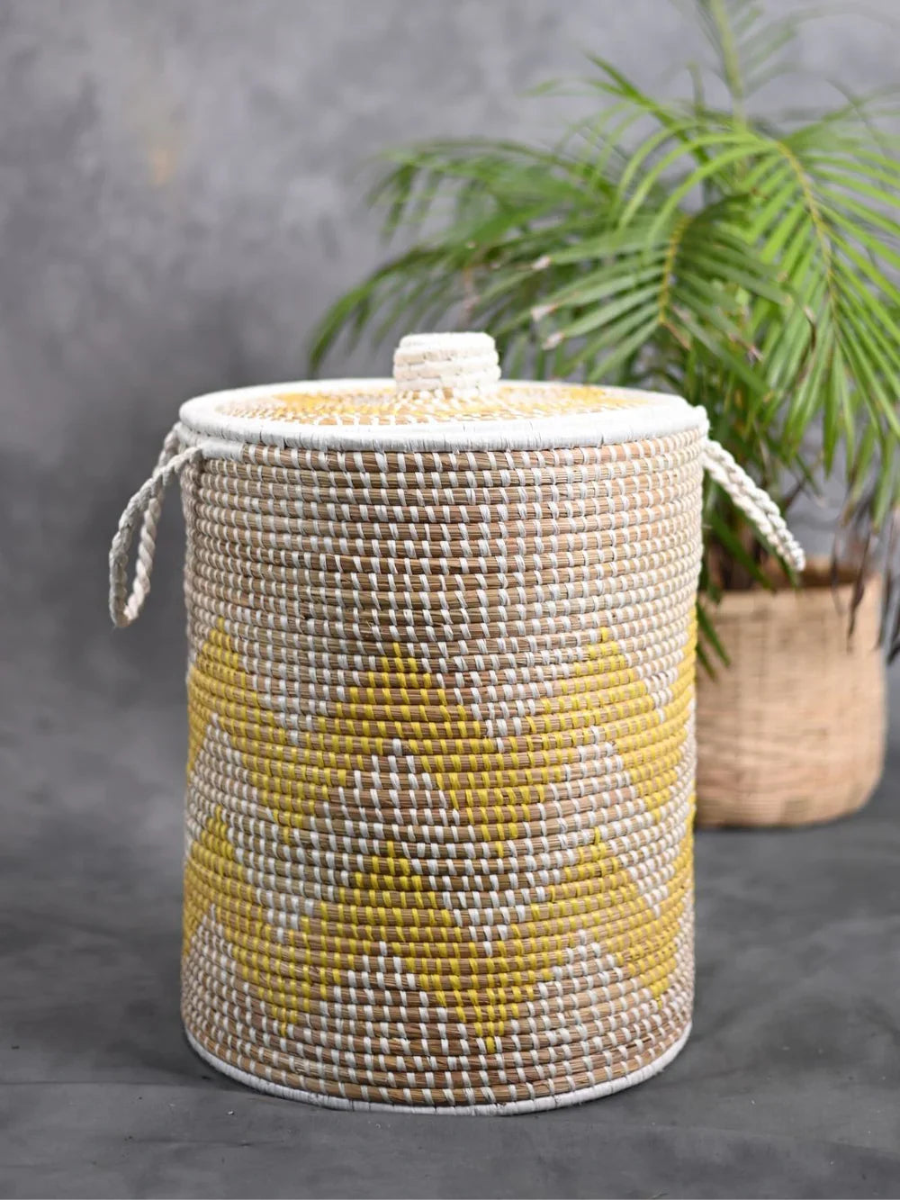 Moonj Laundry Basket - Yellow