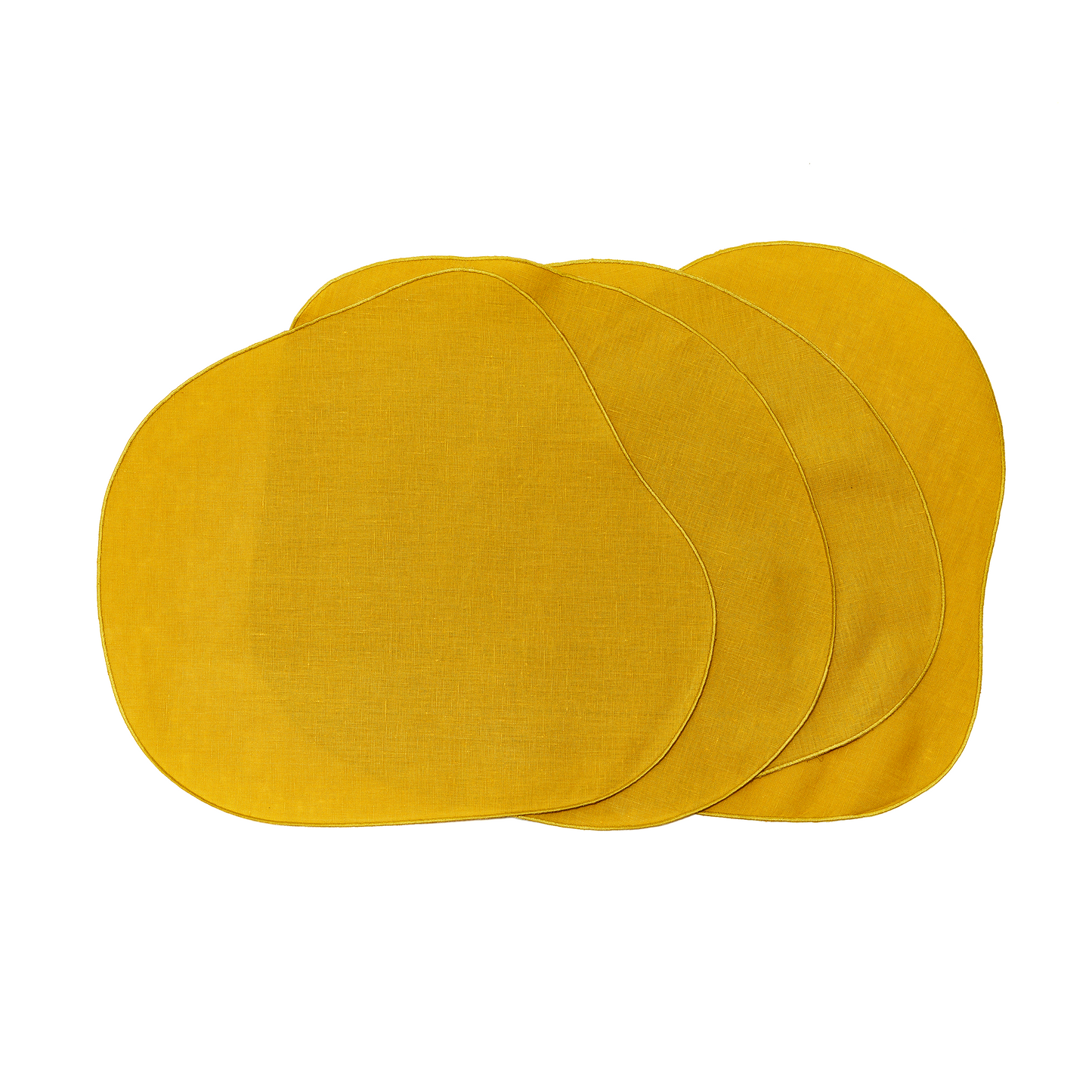 Wiggle Placemat and Napkin Bundle in Mustard