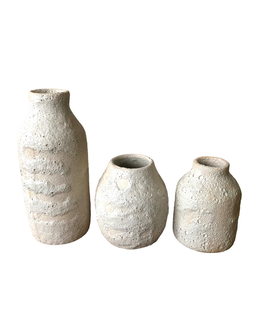 The White Crater Vase Collection