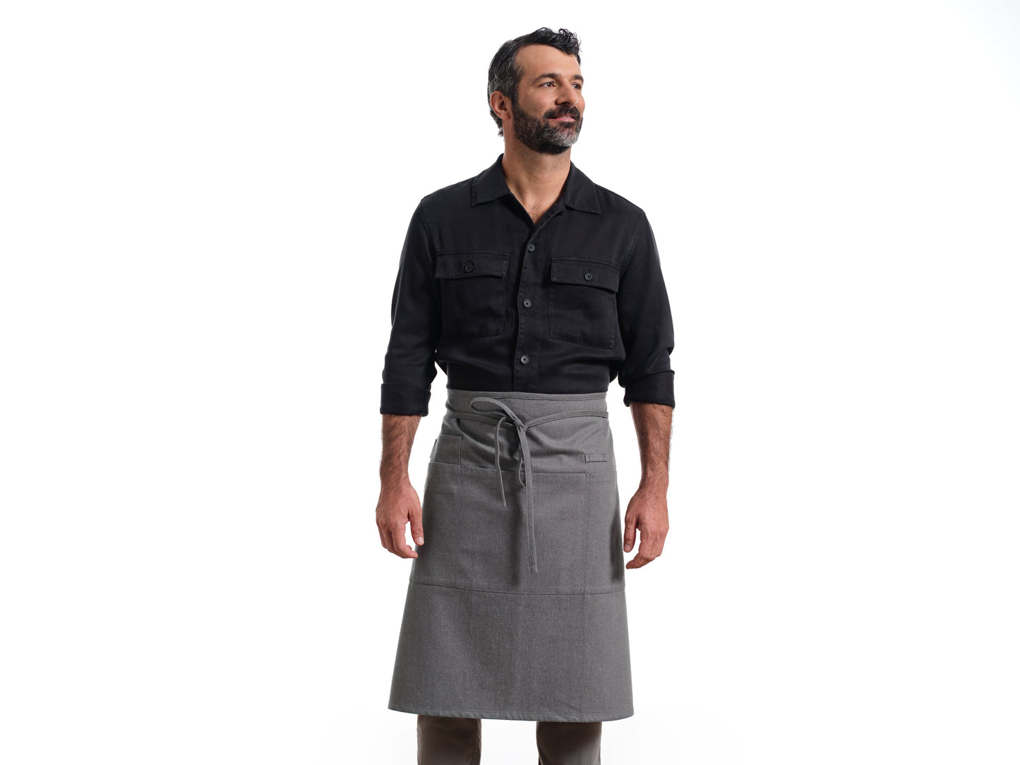 Bistro Apron with Pockets, Cotton Apron for Kitchen & Restaurant