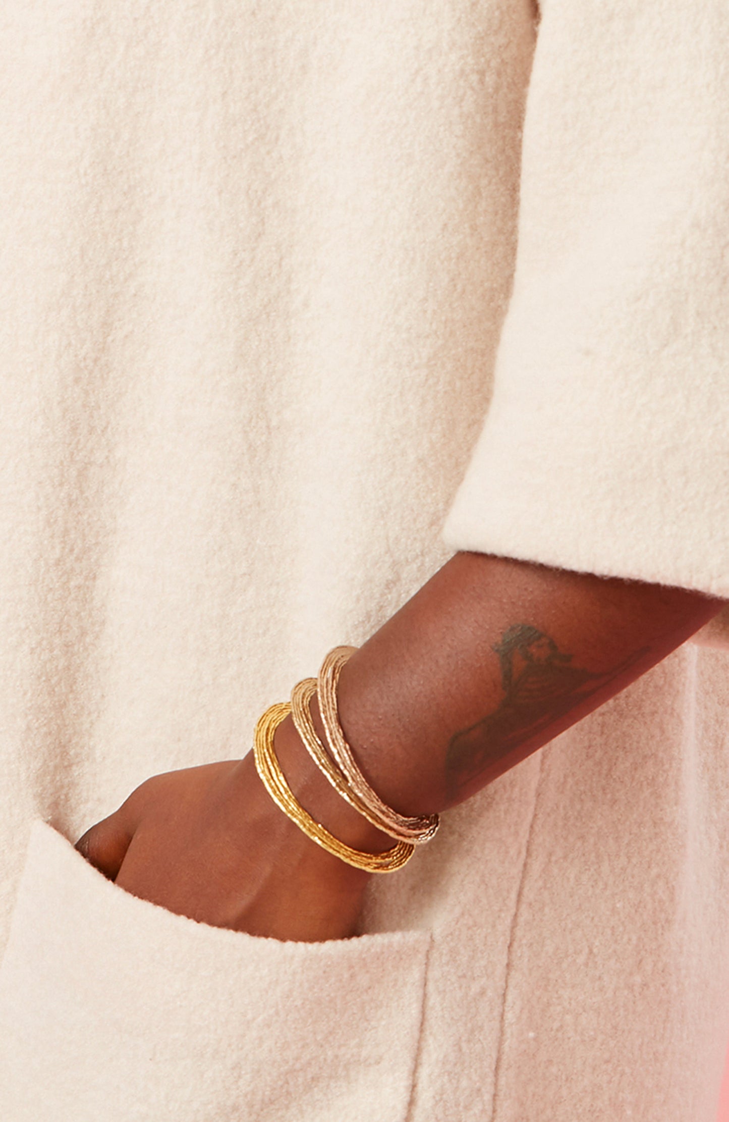 Vija Cuff Bracelet - 14K Gold Plate