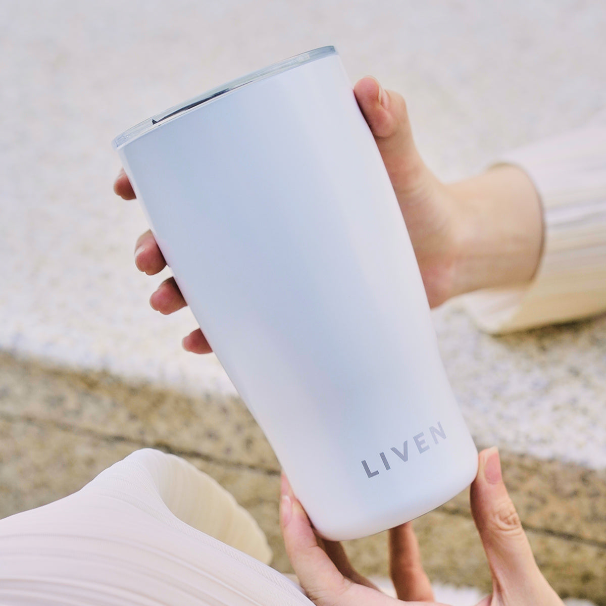 Liven Glow™ Ceramic-Coated Stainless Steel Tumbler 19 oz