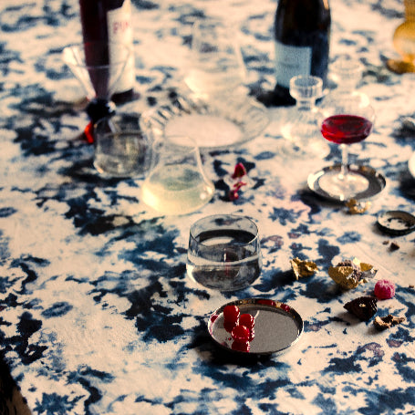 Grey Marble Tablecloth