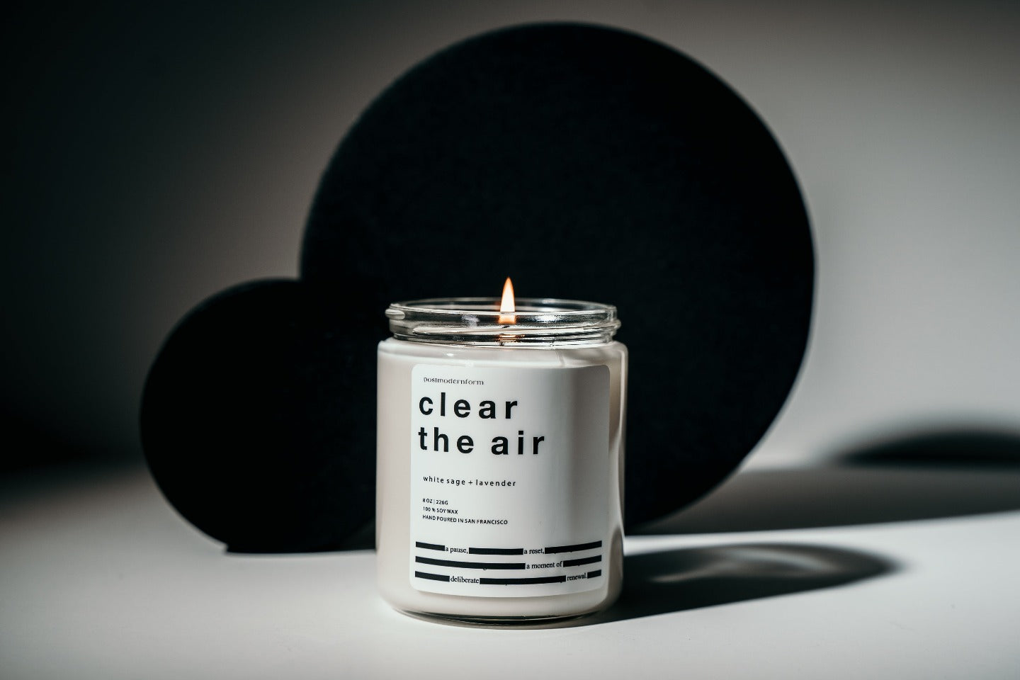 clear the air / white sage + lavender candle