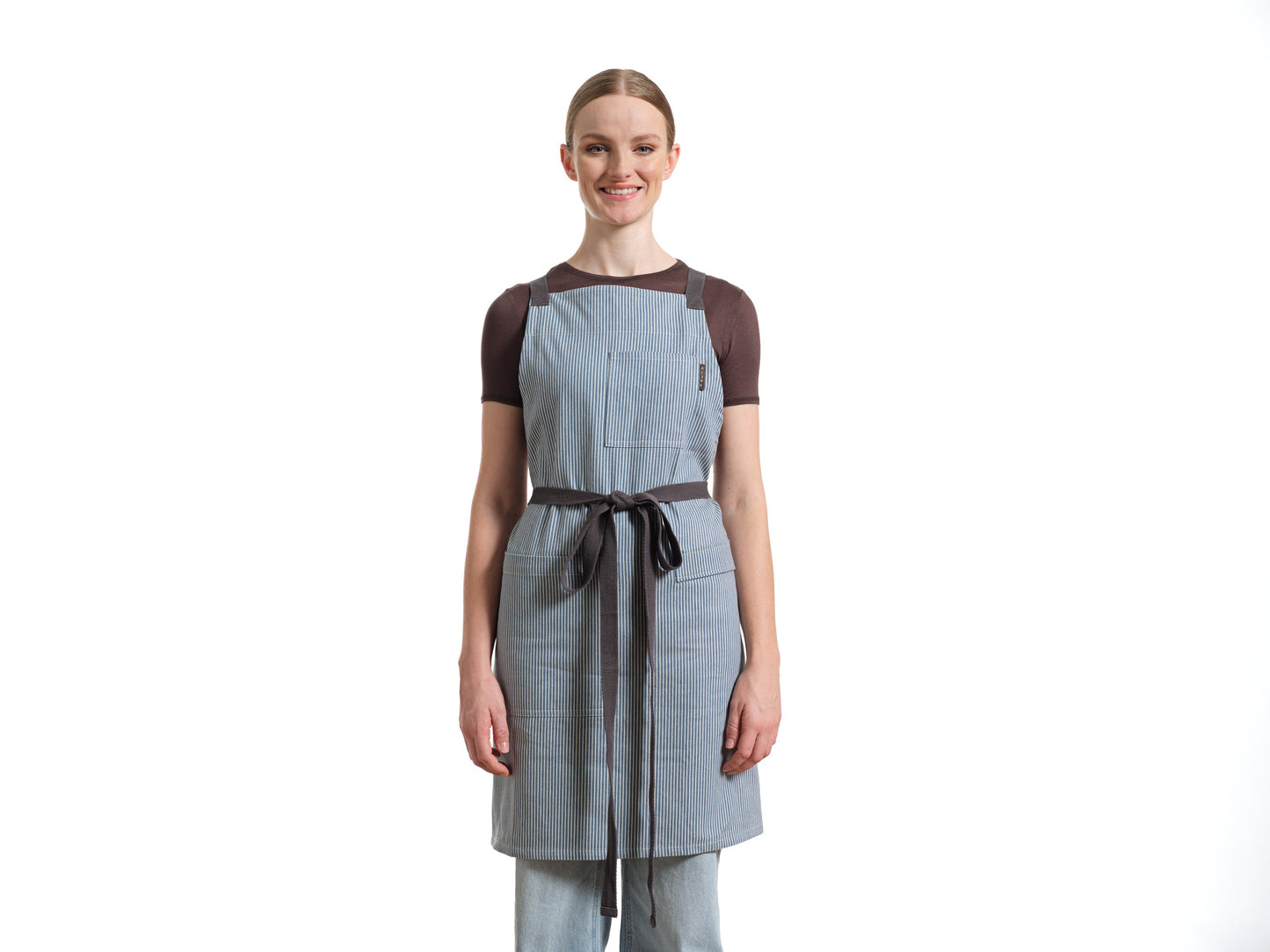 Crossback Apron with Pockets, Gardening Apron and Serving Aprons