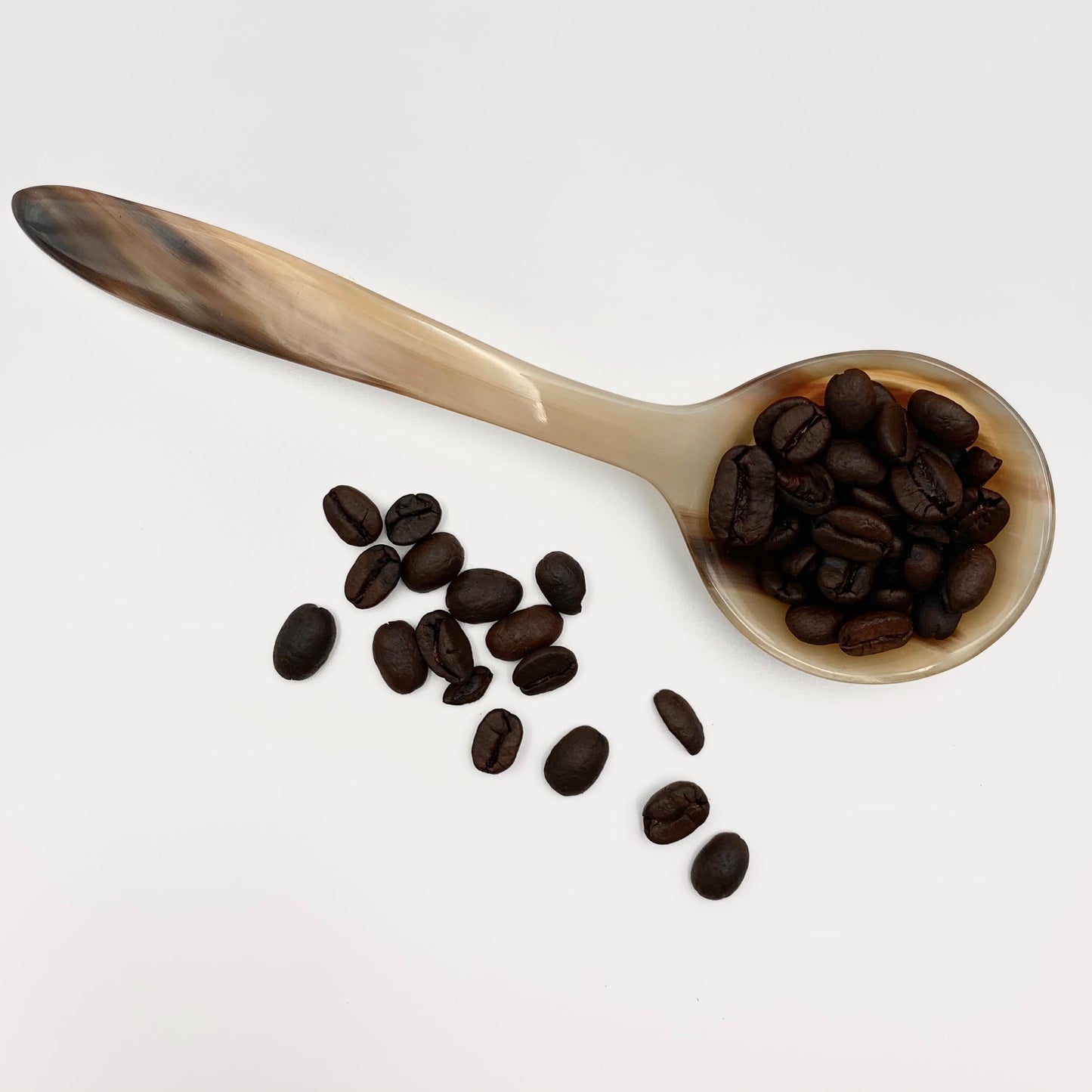 Long Handle Horn Coffee Scoop