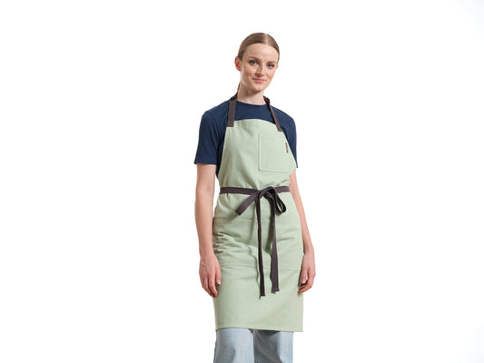 Bib Apron with Pockets, Cotton Apron for Women and Men