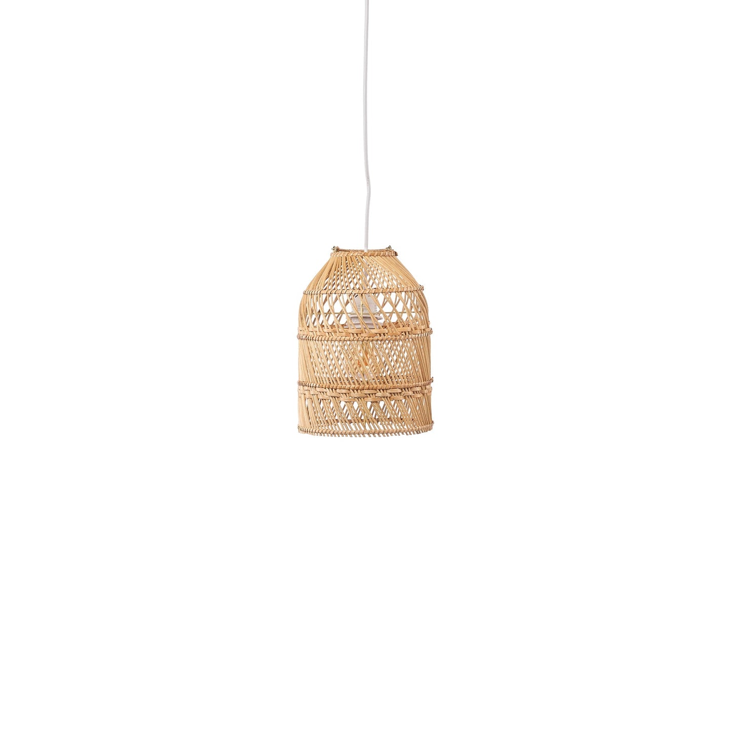 Small Bell Rattan Pendant Hanging Light