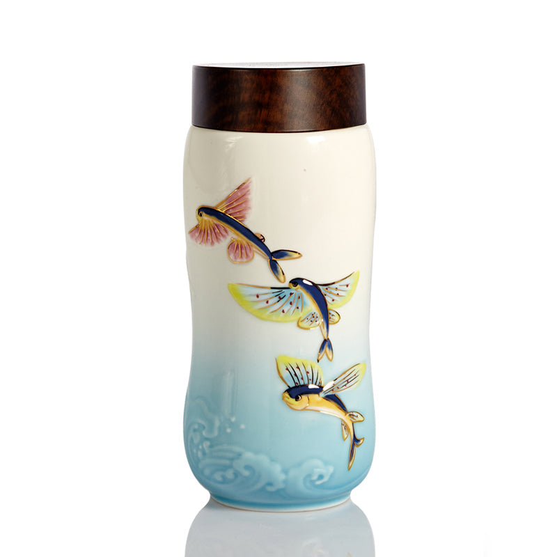 The Joy of Fish Travel Mug ( Double Wall )