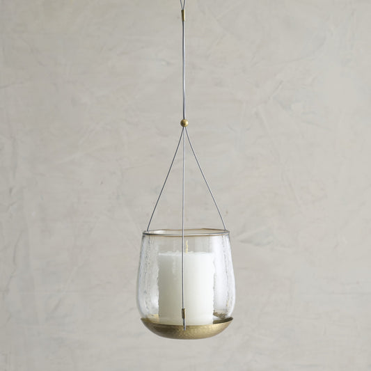 Pebbled Hanging Lantern Large