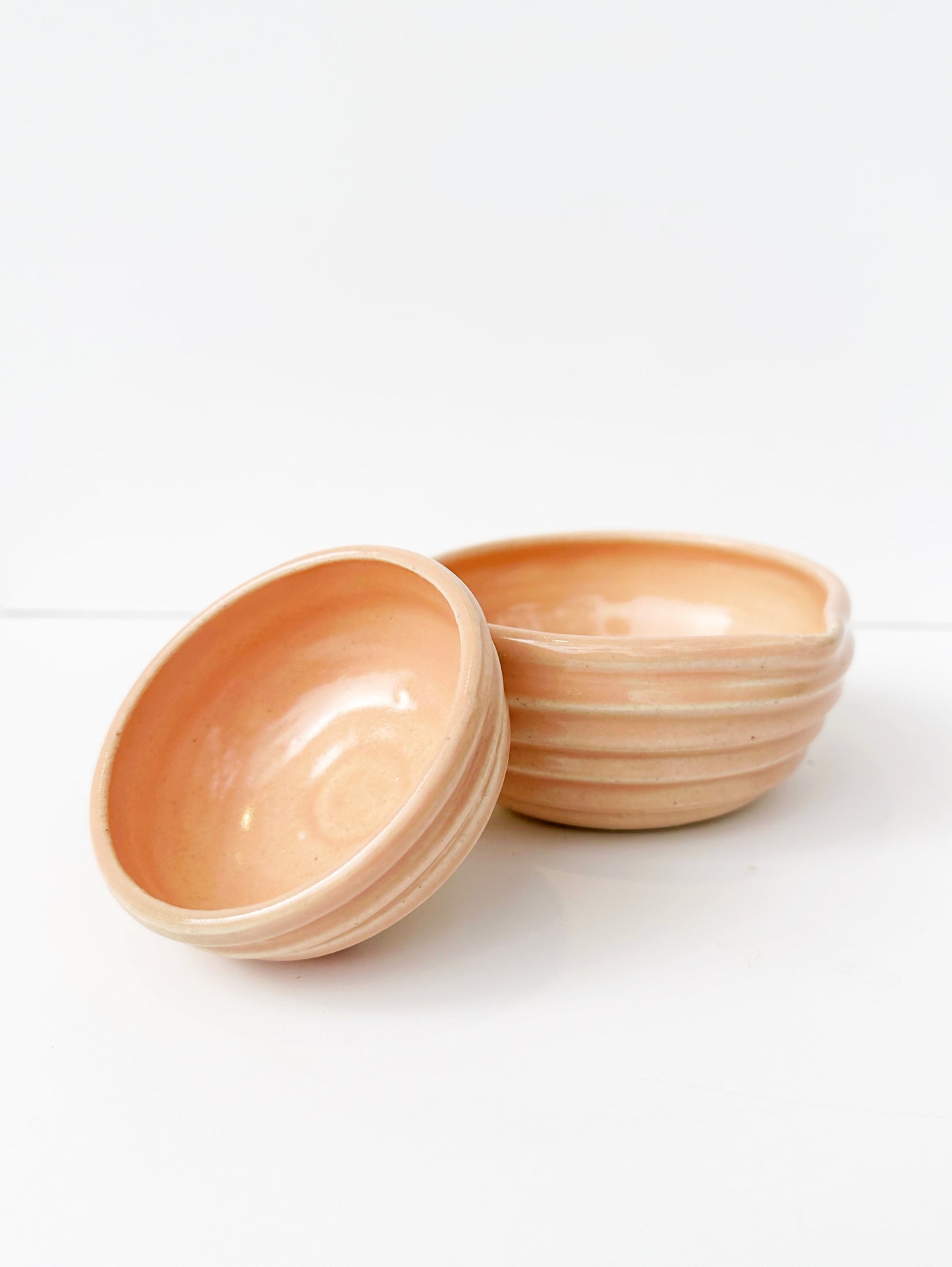 HUNNY MATCHA BOWLS Peach (Set of two)